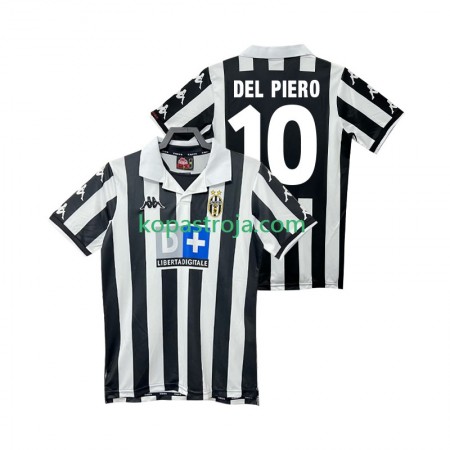 Billiga Fotbollströjor Juventus DEL PIERO 10 1999 2000 Retro Hemma tröja Kortärmad